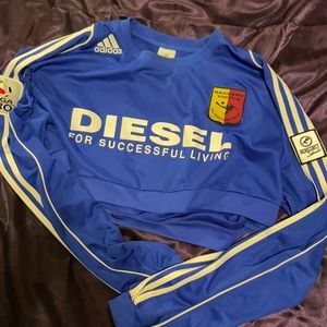 rcnstrct studios diesel football crop top